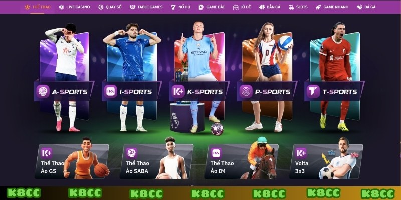 K8CC cung cấp tỷ lệ kèo đa dạng